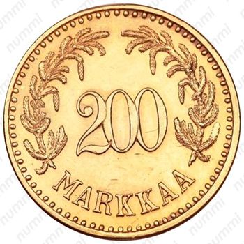 200 марок 1926 [Финляндия] - Реверс