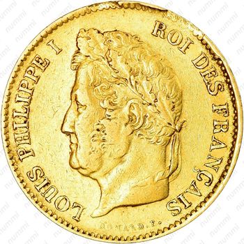 40 франков 1831-1838 [Франция] - Аверс