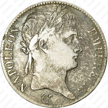 5 франков 1815, Наполеон I [Франция] - Аверс
