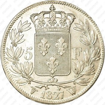 5 франков 1827-1830 [Франция] - Реверс