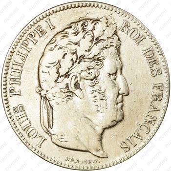 5 франков 1832-1848 [Франция] - Аверс