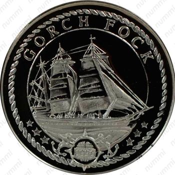 500 франков 1996, Парусный корабль - Gorch Fock [Бенин] - Реверс