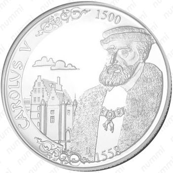 500 франков 2000, Карл V [Бельгия] - Аверс