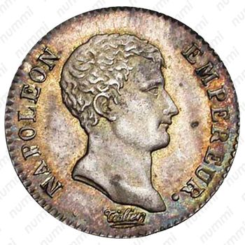 ½ франка 1807, Старый тип: большой портрет, без венка [Франция] - Аверс