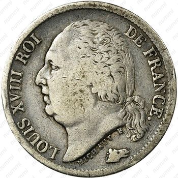 ½ франка 1816-1824 [Франция] - Аверс