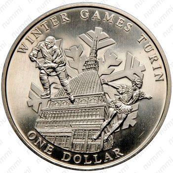 1 доллар 2005, XX зимние Олимпийские Игры, Турин 2006 [Австралия] - Реверс