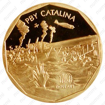10 долларов 1991, Consolidated PBY Catalina [Австралия] - Реверс