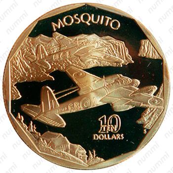 10 долларов 1991, De Havilland Mosquito [Австралия] - Реверс