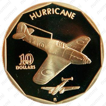10 долларов 1991, Hawker Hurricane [Австралия] - Реверс