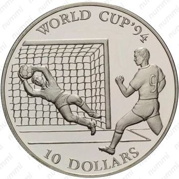 10 долларов 1992, Чемпионат мира по футболу 1994 [Австралия] - Реверс