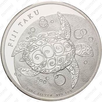 2 доллара 2011, Бисса (Eretmochelys imbricata) [Австралия] - Реверс