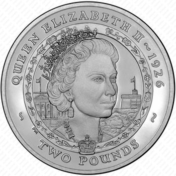 2 фунта 2007, Елизавета II [Южная Георгия и Южные Сандвичевы Острова] - Реверс