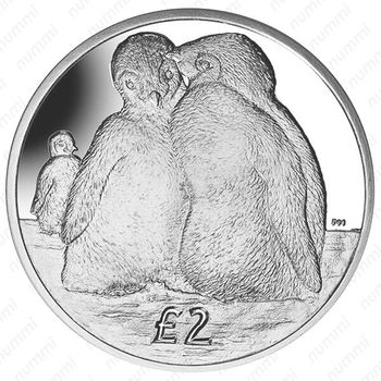2 фунта 2013, Императорский пингвин [Британская антарктическая территория] - Реверс