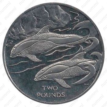 2 фунта 2015, Крестовидный дельфин [Британская антарктическая территория] - Реверс