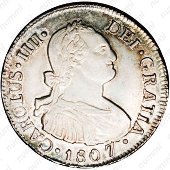 2 реала 1792-1808 [Мексика] - Аверс