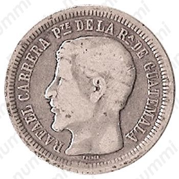 2 реала 1862-1865 [Гватемала] - Аверс