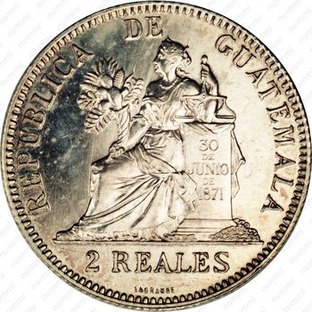 2 реала 1894-1899 [Гватемала] - Аверс