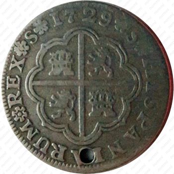½ реала 1729-1730 [Испания] - Реверс