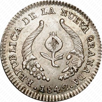 ½ реала 1838-1848 [Колумбия] - Аверс