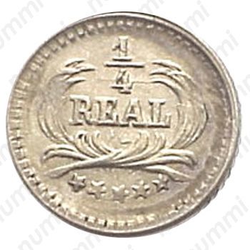 ¼ реала 1889-1891 [Гватемала] - Реверс