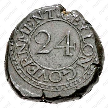 1/24 риксдоллара 1801-1816 [Шри-Ланка] - Реверс