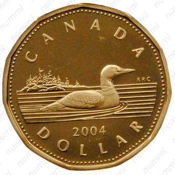 1 доллар 2004, Гагара [Канада] - Реверс