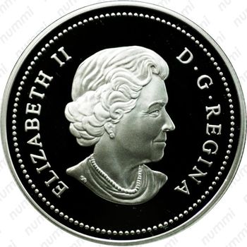 1 доллар 2005, 40 лет флагу Канады [Канада] - Аверс