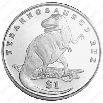 1 доллар 2006, Динозавры - Тираннозавр [Сьерра-Леоне] - Реверс