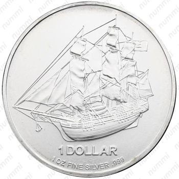 1 доллар 2009-2010, HMS Bounty [Австралия] - Реверс