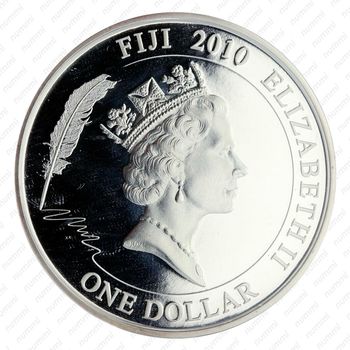 1 доллар 2010, Сказки Андерсена - Соловей [Австралия] - Аверс