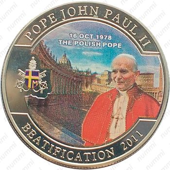 1 доллар 2011, Папа Иоанн Павел II - Избрание Папой Римским [Австралия] - Реверс