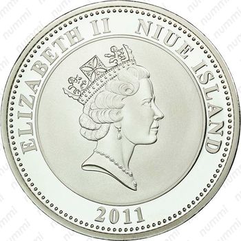 1 доллар 2011, Свадьба принца Уильяма и Кэтрин Миддлтон [Австралия] - Аверс