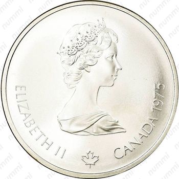 10 долларов 1975, XXI летние Олимпийские Игры, Монреаль 1976 - Бег с препятствиями [Канада] - Аверс
