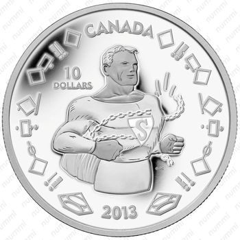 10 долларов 2013, Супермен [Канада] - Реверс