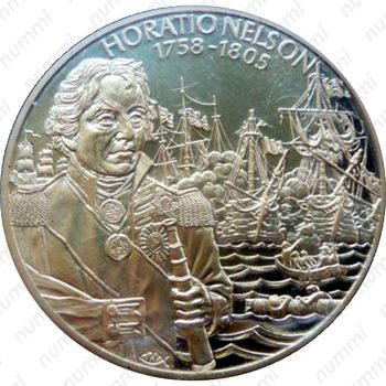 2 доллара 2003, Британские полководцы - Горацио Нельсон [Восточные Карибы] - Реверс
