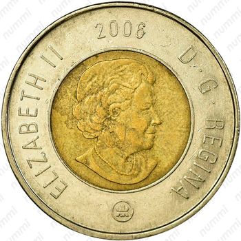 2 доллара 2006, 10 лет с начала чекана монет 2 доллара [Канада] - Аверс