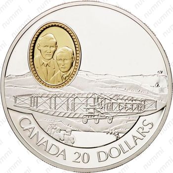 20 долларов 1991, AEA Silver Dart [Канада] - Реверс