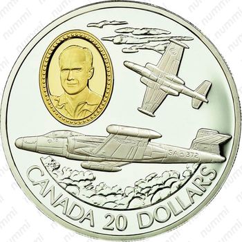20 долларов 1996, Avro Canada CF-100 Canuck [Канада] - Реверс