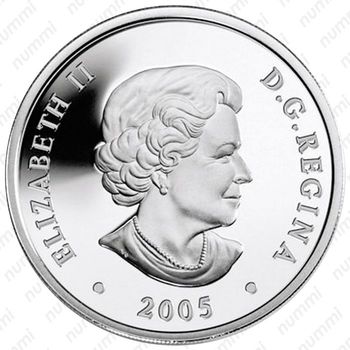 20 долларов 2005, Высокие парусные суда - Клиппер [Канада] - Аверс
