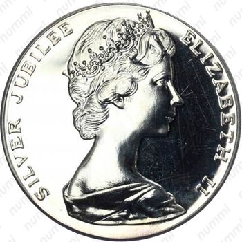 25 долларов 1977, 25 лет правлению Королевы Елизаветы II [Бермудские Острова] - Аверс