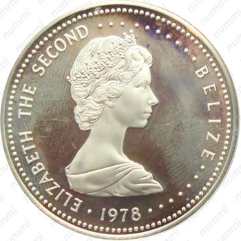 25 долларов 1978, 25 лет коронации Королевы Елизаветы II [Белиз] - Аверс