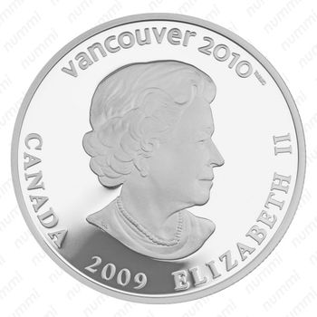 25 долларов 2009, XXI зимние Олимпийские Игры, Ванкувер 2010 - Лыжные гонки [Канада] - Аверс