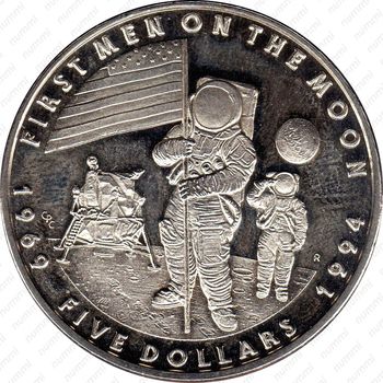5 долларов 1994, Первый человек на луне [Австралия] - Реверс