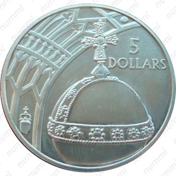 5 долларов 2002, Держава [Австралия] - Реверс