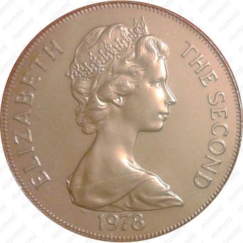 1 крона 1978, 25 лет коронации Королевы Елизаветы II [Остров Святой Елены] - Аверс