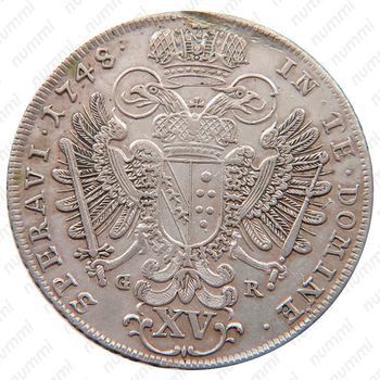 15 крейцеров 1747-1750, Франц I [Австрия] - Реверс