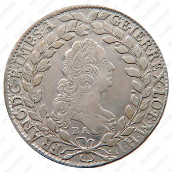 20 крейцеров 1765, Франц I - Посмертная монета - метка на аверсе [Австрия] - Аверс