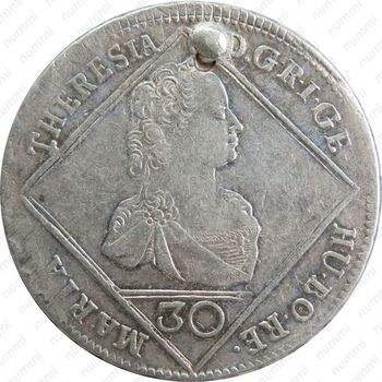 30 крейцеров 1765, Мария Терезия - орел с 5 гербами [Австрия] - Аверс