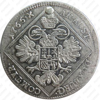 30 крейцеров 1765, Мария Терезия - орел с 5 гербами [Австрия] - Реверс