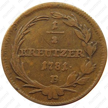 ½ крейцера 1780-1790 [Австрия] - Реверс